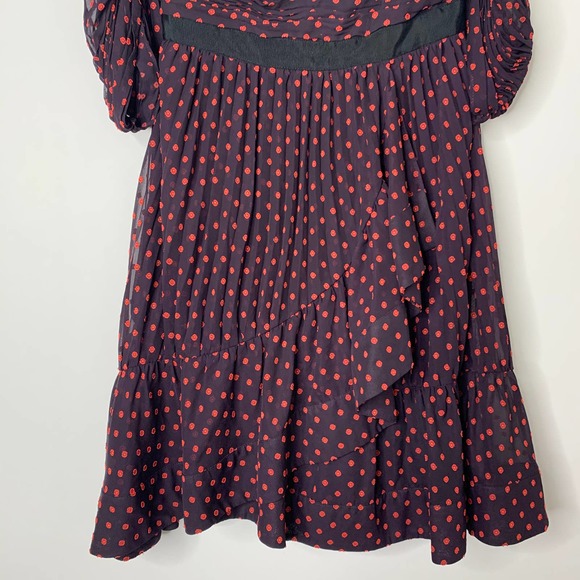 Self Portrait Plumetis Off Shoulder Mini Dress Womens US4 - Picture 5 of 14